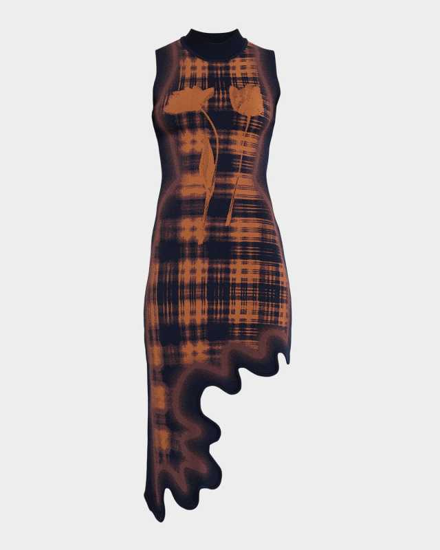 Brooklyn Wavy Asymmetric Dress